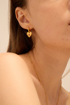 The Red Heart Earrings