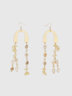 Golden Shellfall Earrings