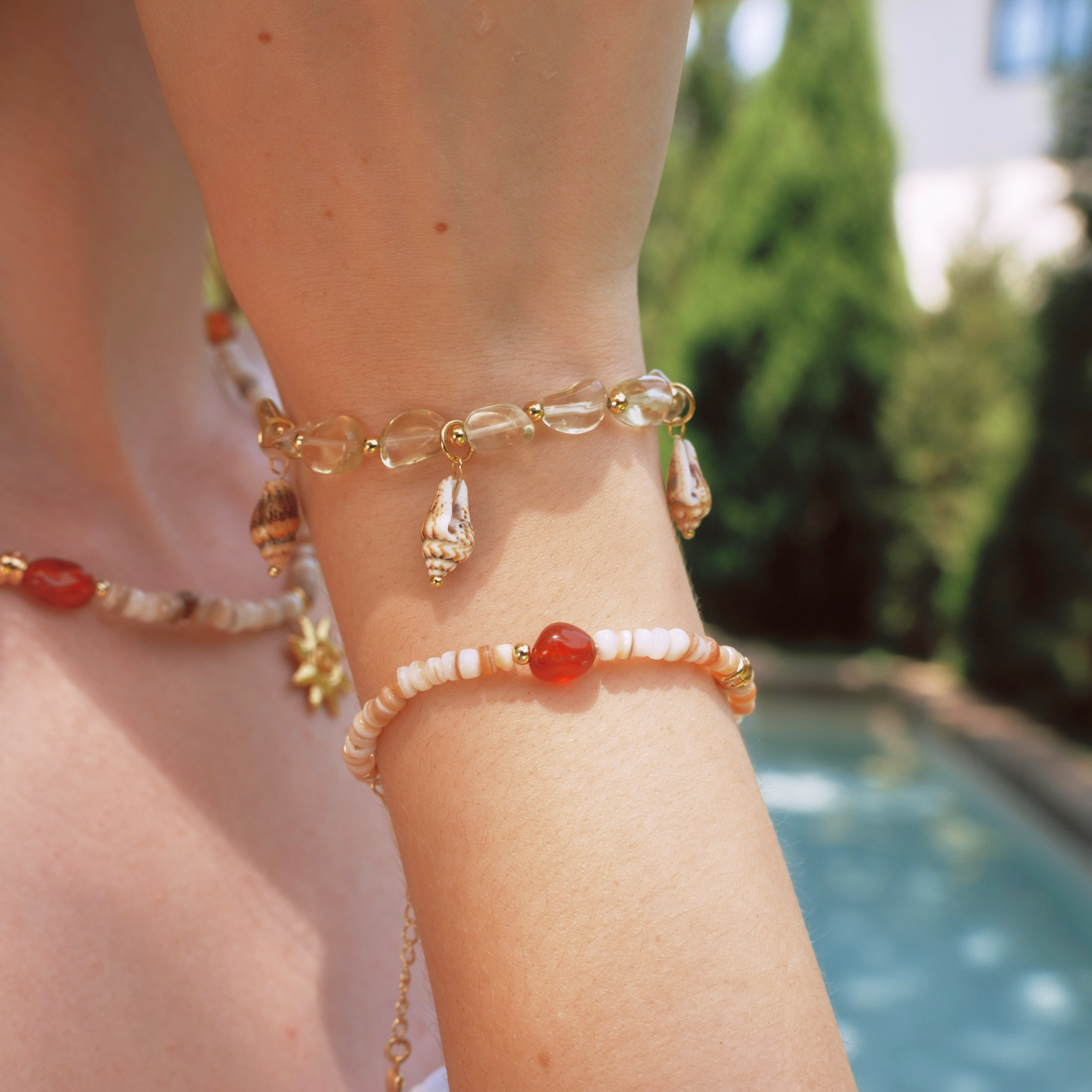 Sunlit Shell Bracelet