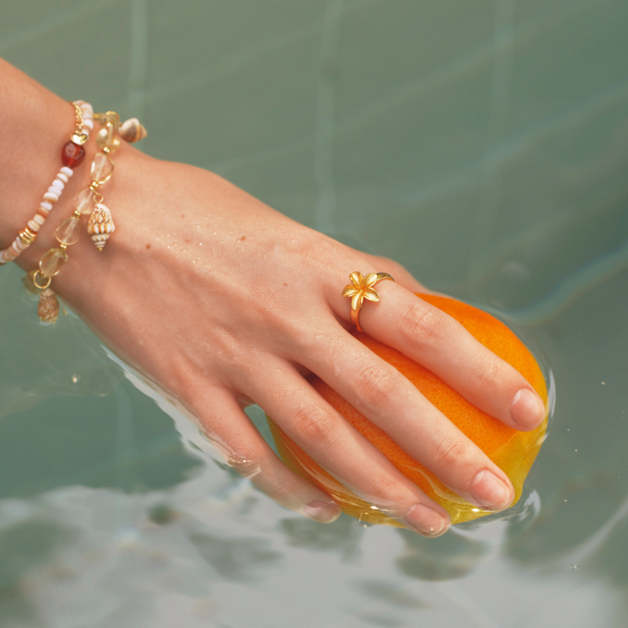 Sunlit Shell Bracelet