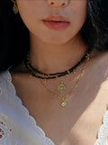 Texture Compass Necklace