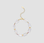 Glass Bead Bracelet in Pink