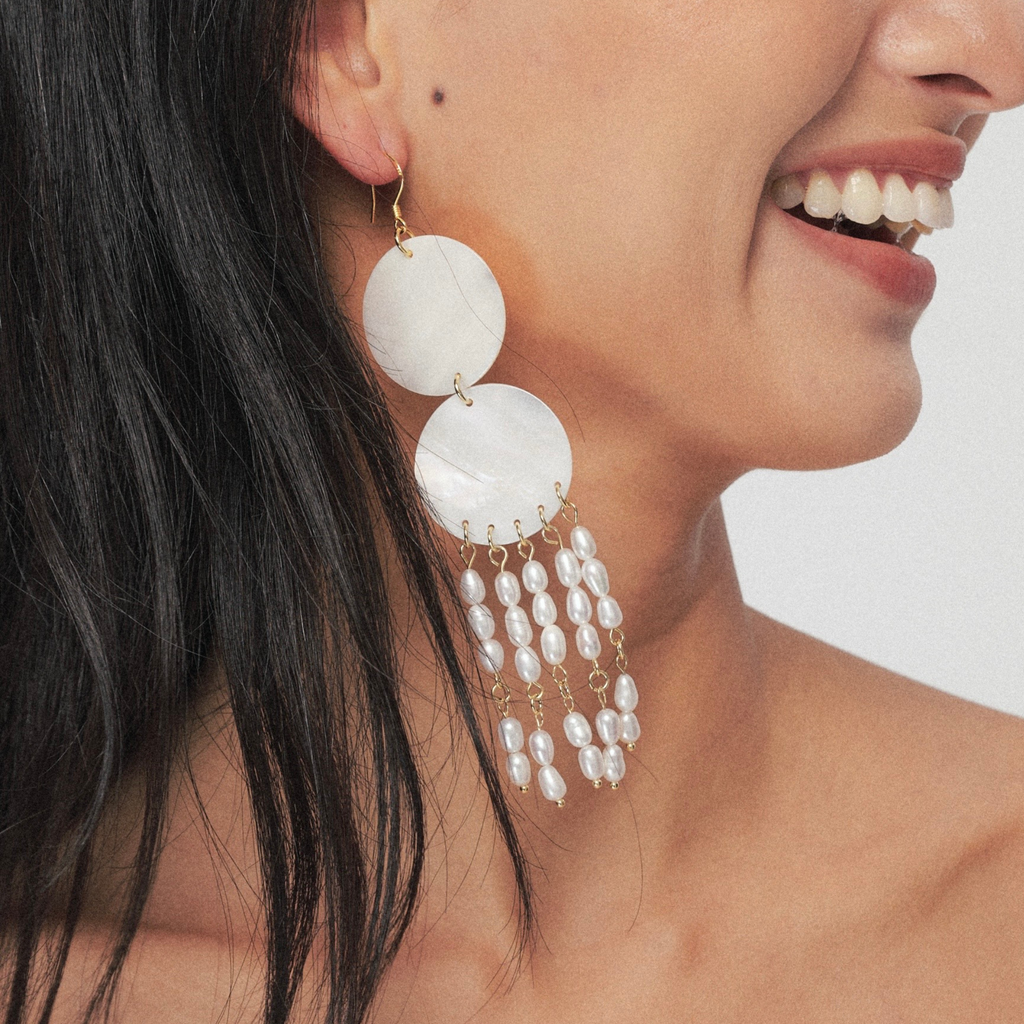 Cascade Pearl Earrings