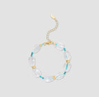 Glass Bead Bracelet in Blue