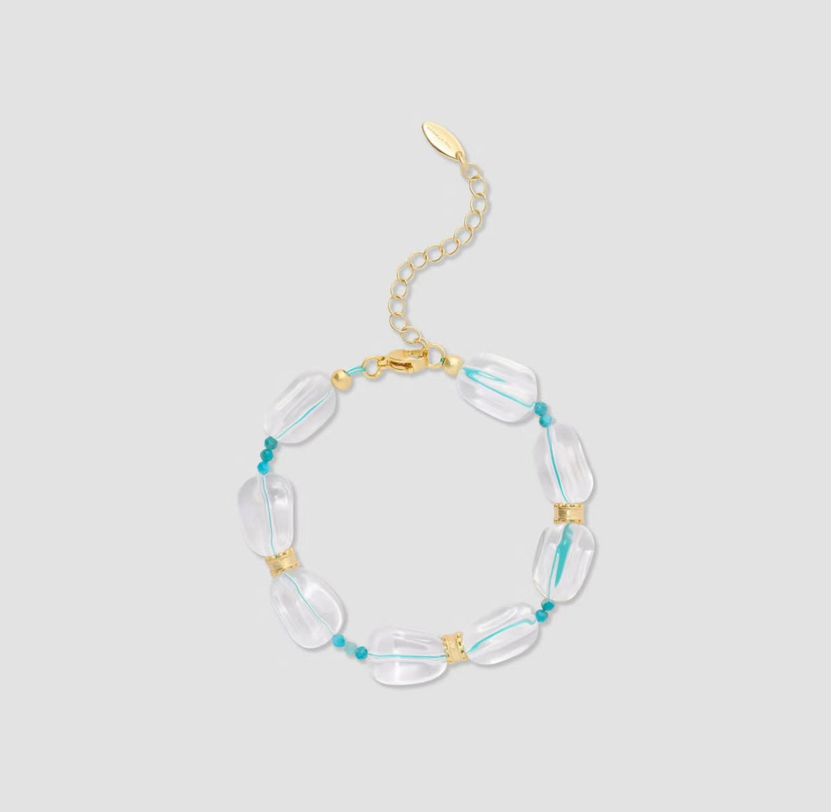 Glass Bead Bracelet in Blue