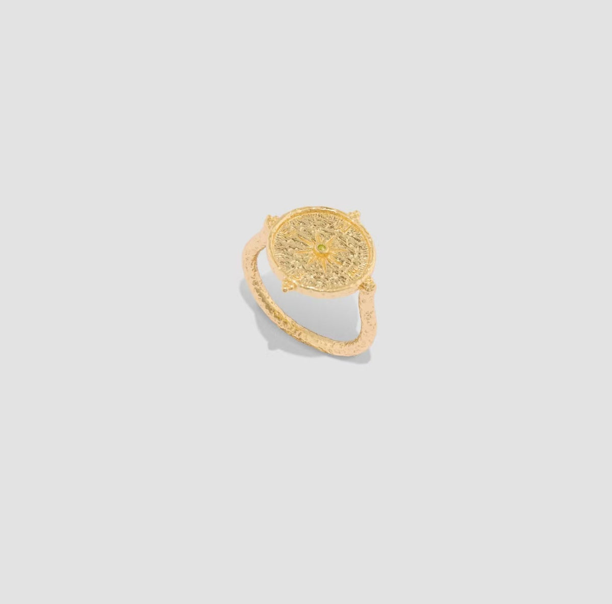 Texture Compass Ring