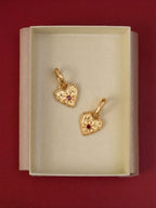 The Red Heart Earrings
