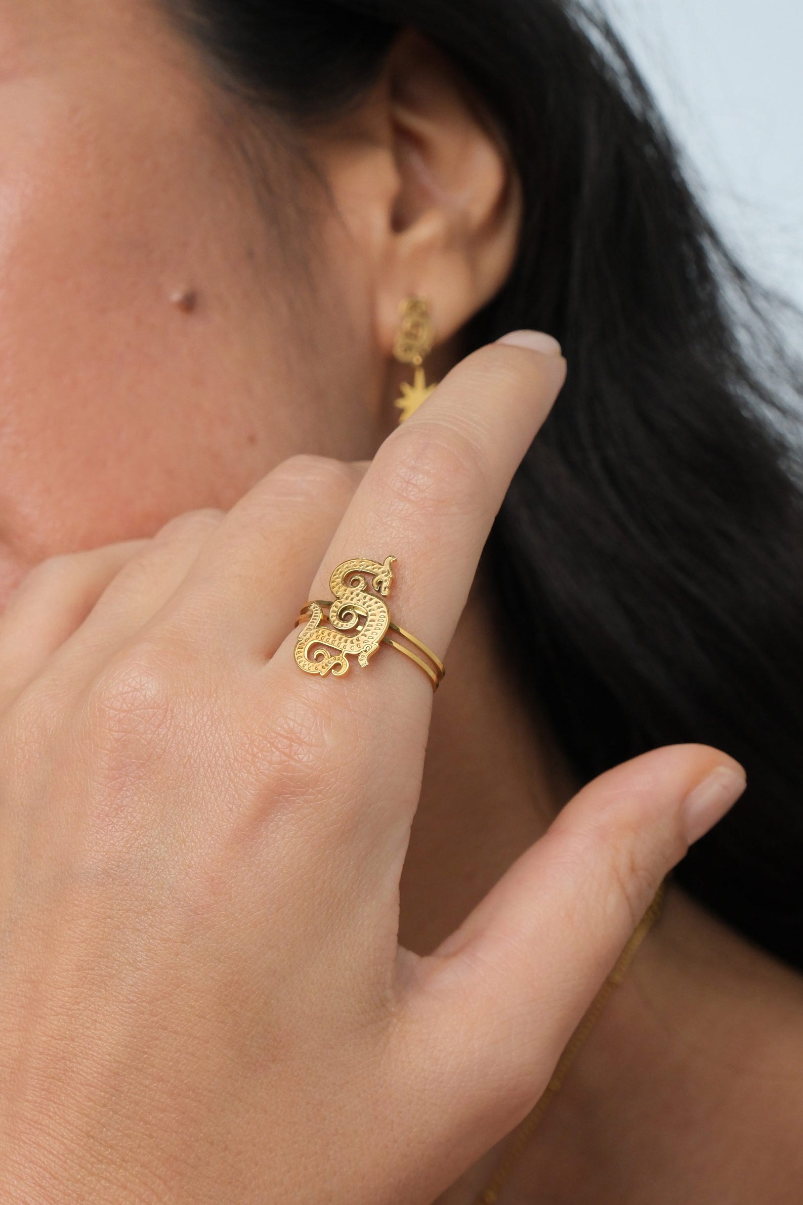 Dragon Lady Ring Gold