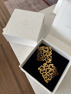 Fire and Cloud Gold Earrings