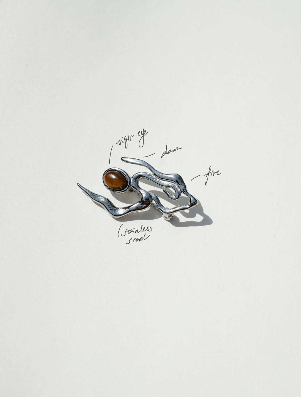 Amber Cloud Silver Earrings