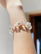 Glass Bead Bracelet in Pink